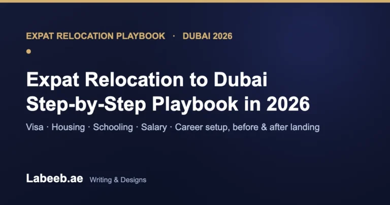 Expat Relocation to Dubai Step-by-Step Playbook in 2026 featured image