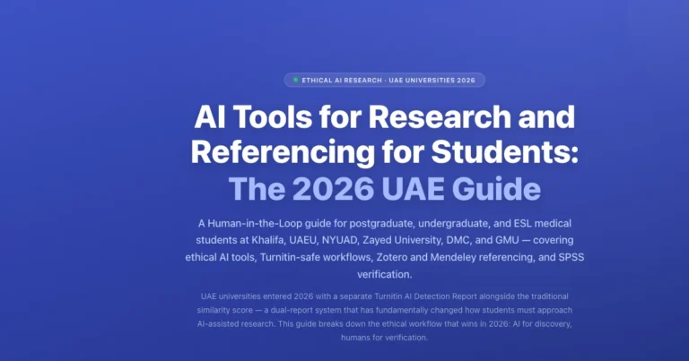 AI Tools for Research and Referencing for Students: The 2026 UAE Guide featured image