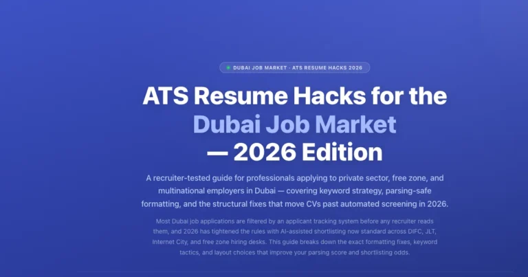 ATS Resume Hacks for Dubai Jobs 2026 | Labeeb.ae featured image
