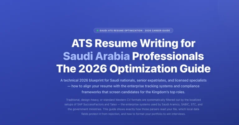 ATS Resume Writing for Saudi Arabia Professionals 2026 featured image