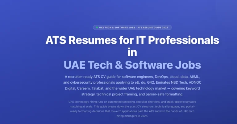 ATS Resume for UAE Tech & Software Jobs 2026 | Labeeb.ae featured image