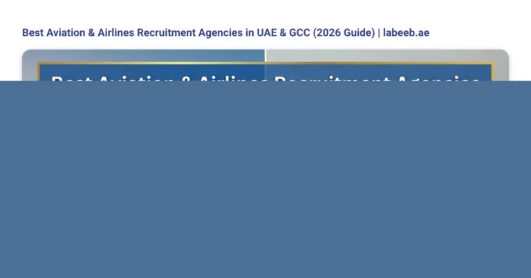 Best Aviation & Airlines Recruitment Agencies in UAE & GCC (2026 Guide) | labeeb.ae featured image