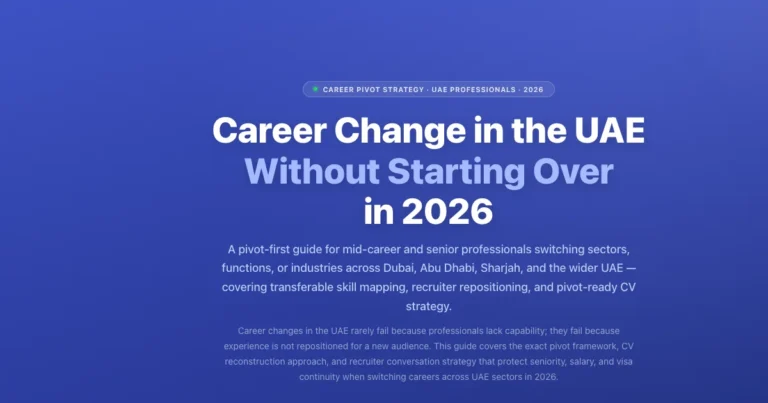 Career Change in the UAE Without Starting Over 2026 | Labeeb featured image