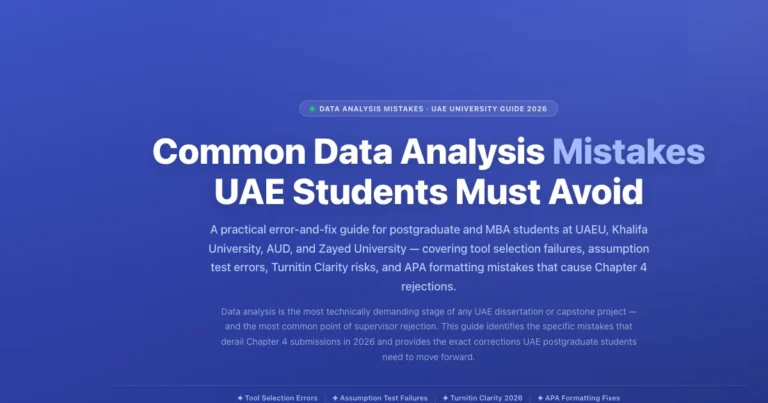 Common Data Analysis Mistakes UAE Students Must Avoid 2026 featured image