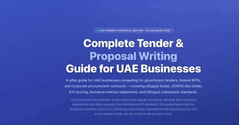 Complete Tender and Proposal Writing Guide for UAE Businesses featured image