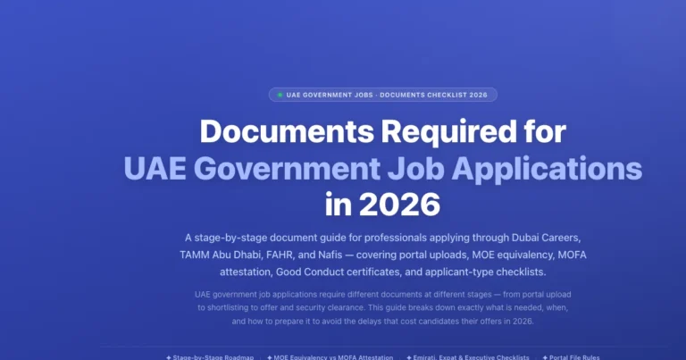 Documents Required for UAE Government Job Applications in 2026 featured image