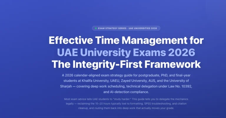 Time Management for UAE University Exams 2026 featured image