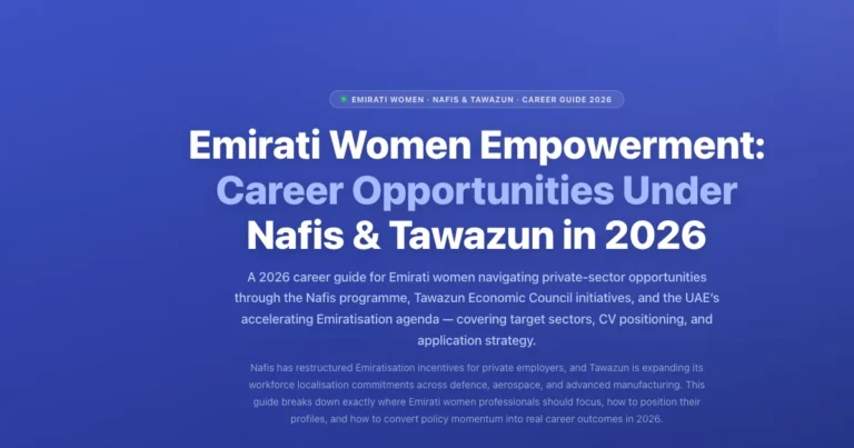 Emirati Women Empowerment in the UAE: Career Opportunities Under Nafis & Tawazun in 2026 featured image