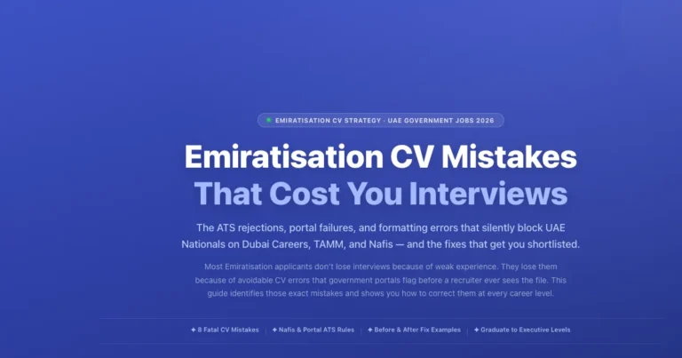 Emiratisation CV Mistak featured image
