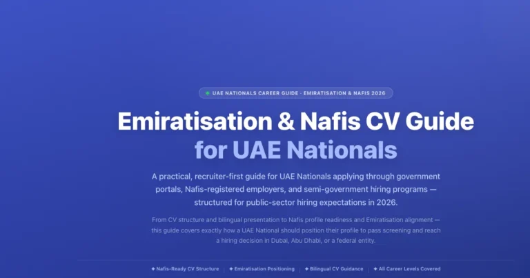 Emiratisation & Nafis CV Guide for UAE Nationals featured image