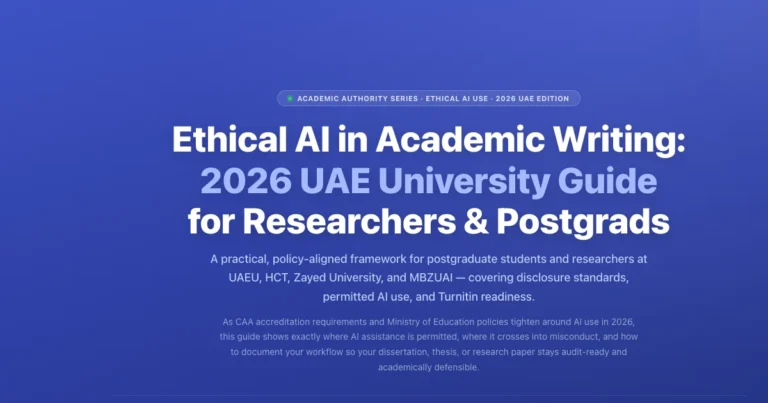 Ethical AI in Academic Writing UAE: 2026 University Guide featured image