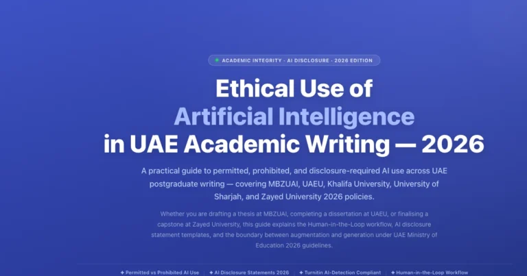 Ethical AI in UAE Academic Writing 2026 | HITL Guide – Labeeb featured image