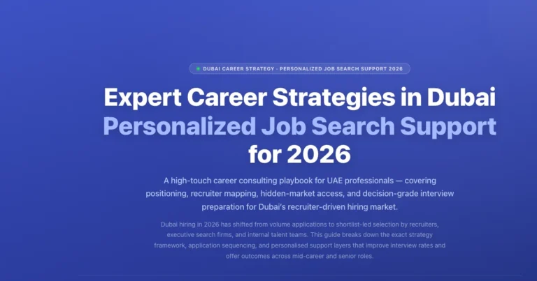 Expert Career Strategies Dubai: Personalized Job Search 2026 featured image