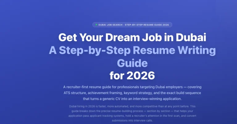 Get Your Dream Job in Dubai: A Step-by-Step Guide to Resume featured image