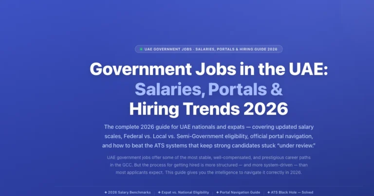 Government Jobs in the UAE (2026): Salaries, Portals & Hiring Trends featured image