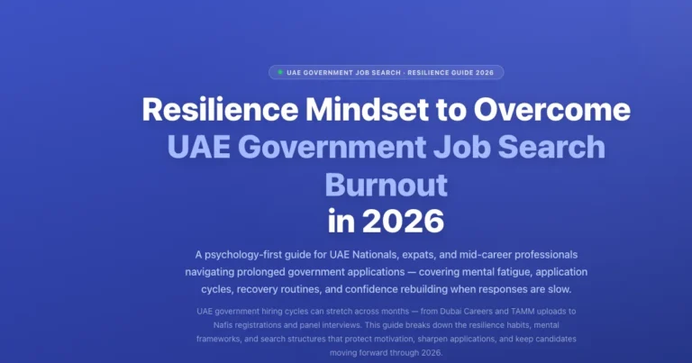 UAE Government Job Search Burnout: 2026 Resilience Guide featured image