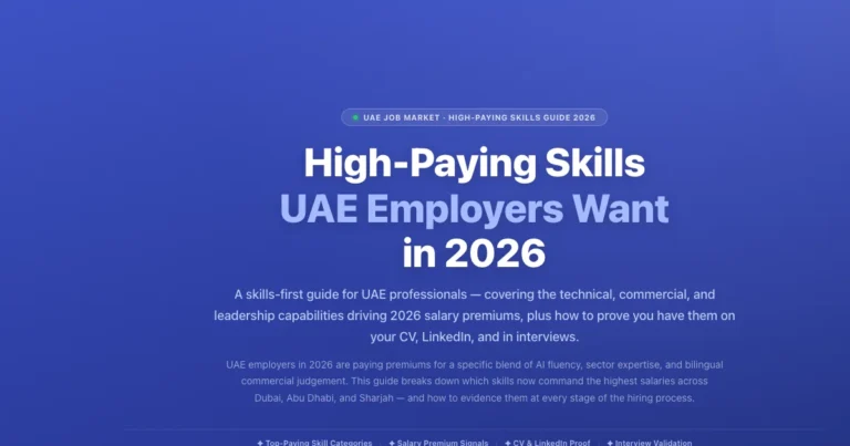 High-Paying Skills UAE Employers Want in 2026 — How to Prove Them | Labeeb featured image