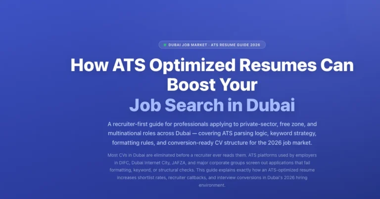 ATS Optimized Resume Dubai: Boost Your Job Search 2026 | Labeeb featured image