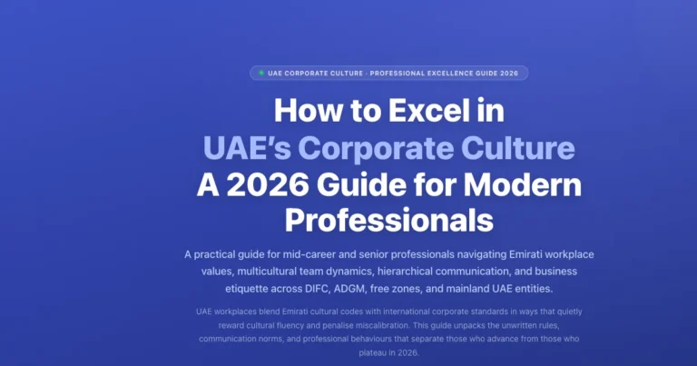 How to Excel in UAE’s Corporate Culture in 2026 | Labeeb.ae featured image