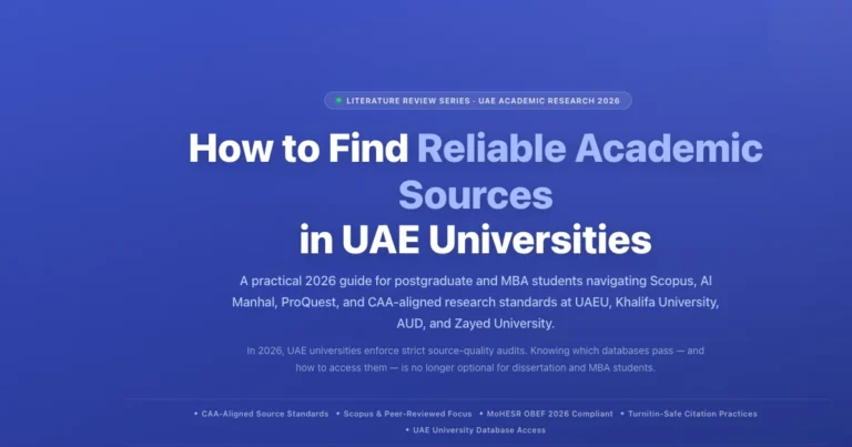 How to Find Reliable Academic Sources in UAE featured image