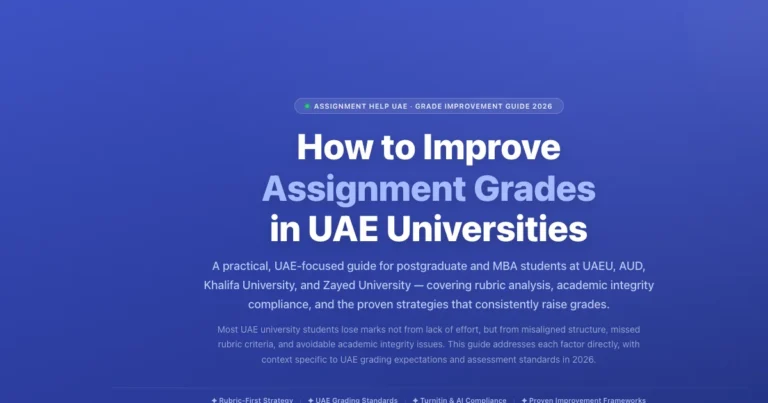 How to Improve Assignment Grades in UAE | 2026 Proven Guide featured image