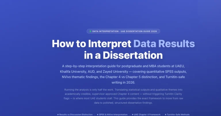 How to Interpret Data Results in a Dissertation | UAE Guide featured image