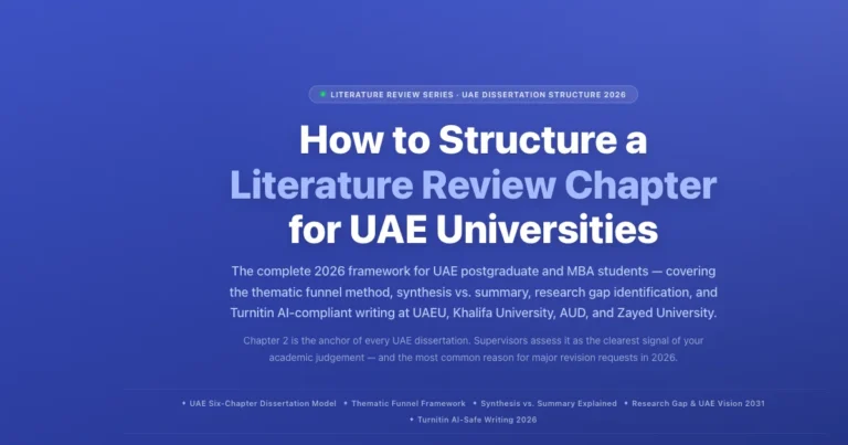 How to Structure a Literature Review Chapter featured image