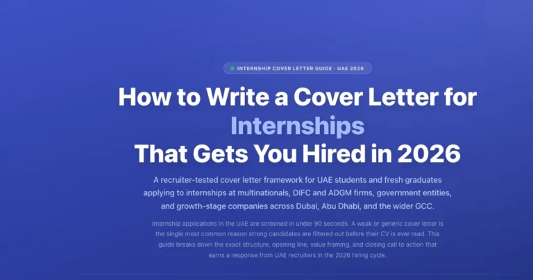 How to Write an Internship Cover Letter UAE 2026 | Labeeb.ae featured image
