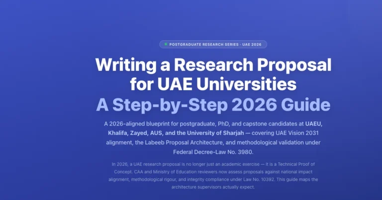 Research Proposal for UAE Universities 2026 | Step-by-Step featured image