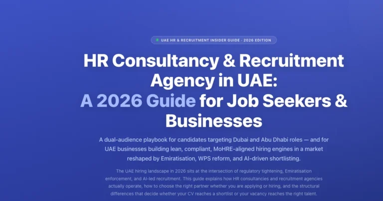 HR Consultancy & Recruitment Agency UAE 2026 Guide featured image