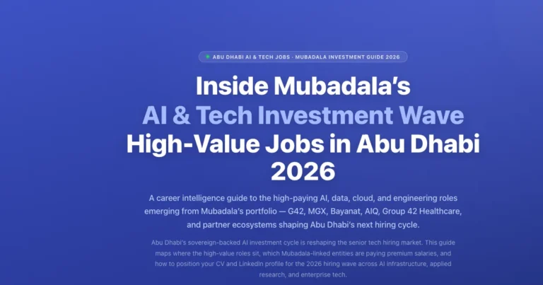 Mubadala AI & Tech Jobs Abu Dhabi 2026: G42, MGX & More featured image