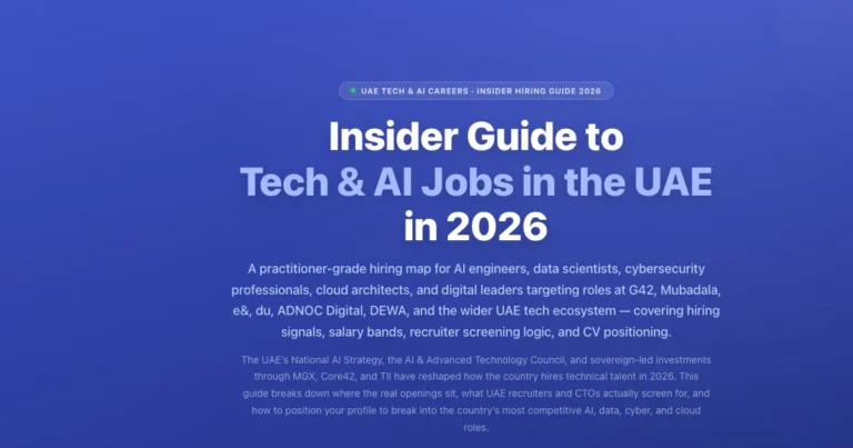 Insider Guide to Tech & AI Jobs in the UAE 2026 | Labeeb featured image