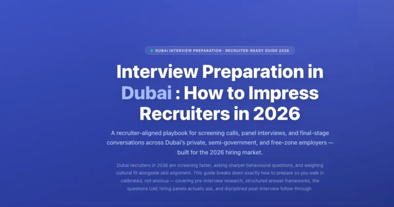 Interview Preparation in Dubai 2026: Impress Recruiters | Labeeb.ae featured image