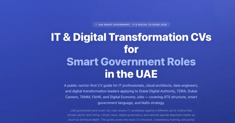 IT & Digital Transformation CVs for UAE Smart Government Roles | labeeb.ae featured image