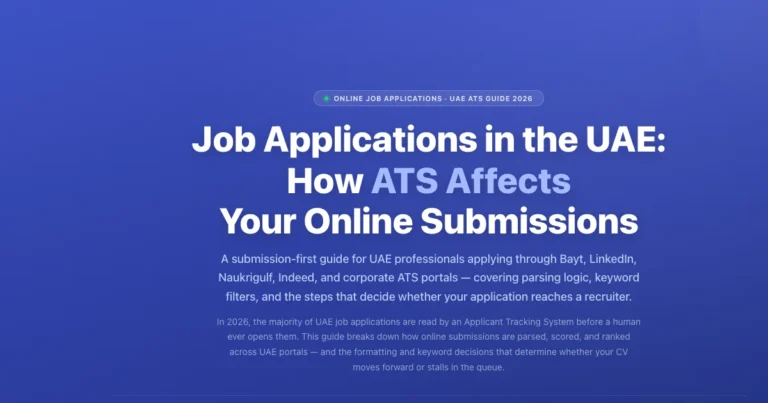 How ATS Affects Online Job Applications in UAE | 2026 Guide featured image