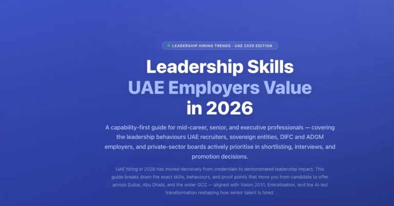 Leadership Skills UAE Employers Value in 2026 | Labeeb featured image