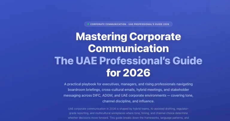 Corporate Communication for UAE Professionals 2026 featured image