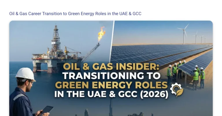 Oil & Gas Insider: Transitioning to Green Energy Roles in the UAE & GCC (2026) featured image