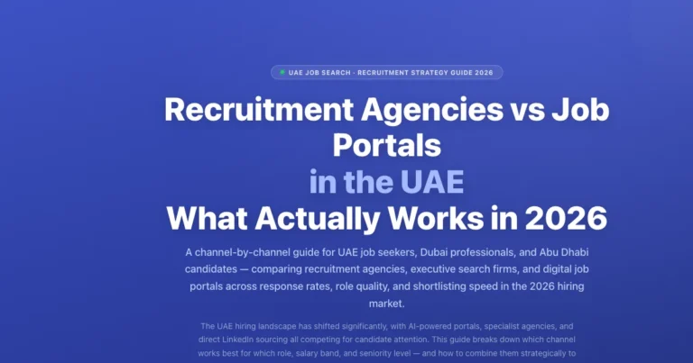 Recruitment Agencies vs Job Portals in UAE 2026 featured image