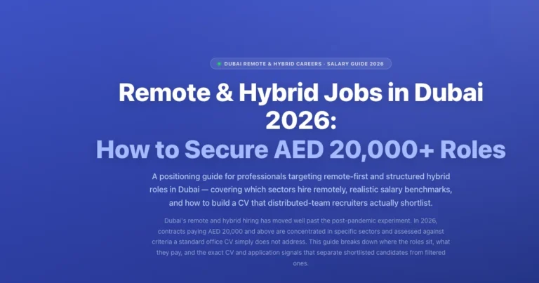 Remote & Hybrid Jobs in Dubai 2026 | AED 20,000+ Roles featured image