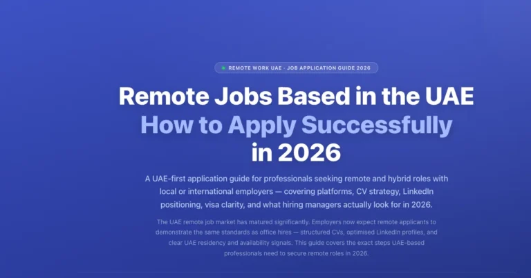 Remote Jobs in the UAE 2026 — How to Apply Successfully | Labeeb.ae featured image