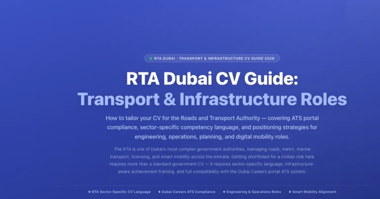 RTA Dubai CV Guide: How to Tailor Your Resume for Transport & Infrastructure Roles featured image