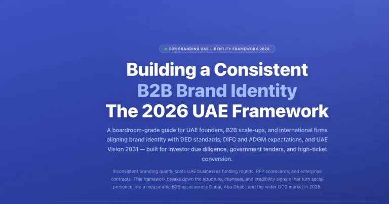 Building a Consistent B2B Brand Identity in the UAE — The 2026 Framework featured image