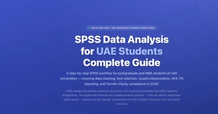SPSS Data Analysis for UAE Students 2026 Guide featured image