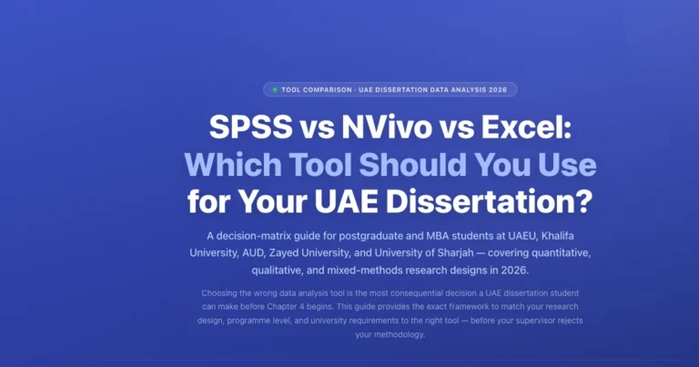 SPSS vs NVivo vs Excel: Which Tool for Your UAE Dissertation? featured image