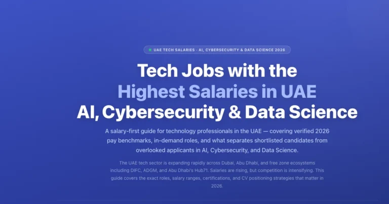 Tech Jobs Highest Salaries UAE 2026 — AI, Cybersecurity & Data Science | Labeeb.ae featured image