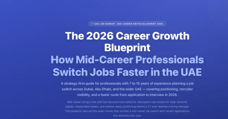 Mid-Career Job Switch UAE: The 2026 Growth Blueprint featured image