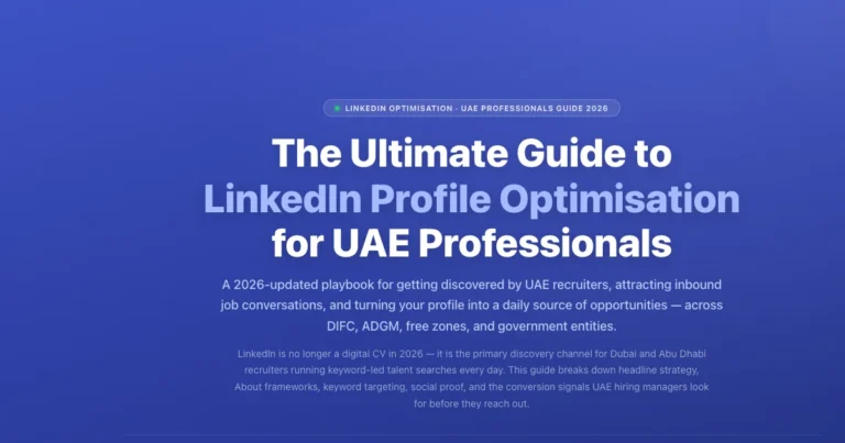 LinkedIn Profile Optimization for UAE Professionals 2026 featured image
