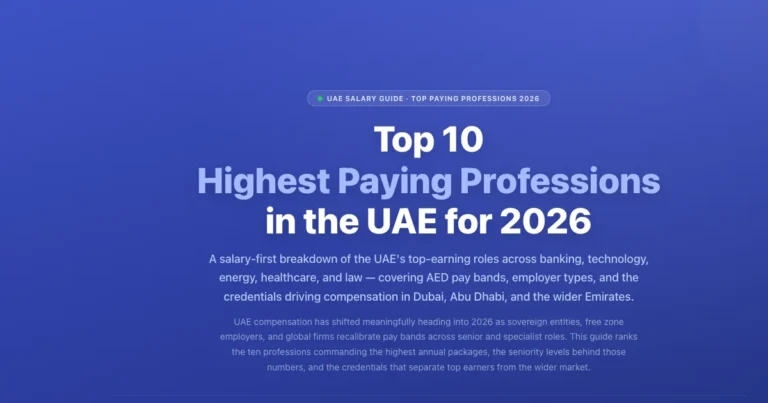 Top 10 Highest-Paying Professions in the UAE (2026) featured image