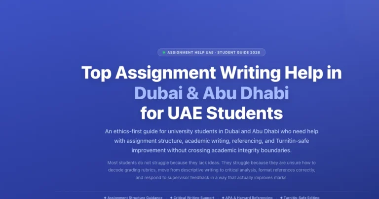 Top Assignment Writing Help in Dubai and Abu Dhabi: 2025 Student Guide featured image